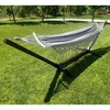 SET FRAME + HAMMOCK 2 OS BOHO Pilkas nešiojamas komplektas COMFORT ZONE 200 KG