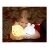 SEVERNO Kids SILIKONINĖ NAKTINĖ LEMPA VAIKAMS, MINKŠTA, SPALVINGA RGB LED USB XXL + NUOTOLINIO PULTAS