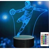 Sferazabawek Lampka Nocna 3D LED PIŁKARZ Rumbigo Pilot 16 Kolorów USB Prezent dla Chłopc