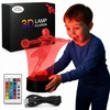 Sferazabawek Lampka Nocna 3D LED PIŁKARZ Rumbigo Pilot 16 Kolorów USB Prezent dla Chłopc
