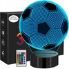 Sferazabawek Naktinė lempa PODŚWIETLANA 3D LED PIŁKA NOŻNA KABELIS USB + Pultas