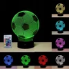 Sferazabawek Naktinė lempa PODŚWIETLANA 3D LED PIŁKA NOŻNA KABELIS USB + Pultas