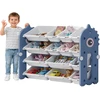Shopek REGAŁ POJEMNIK ORGANIZER SZAFKA PÓŁKA NA ZABAWKI KSIĄŻKI DLA DZIECI 105cm