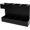 Šiaudelių laikiklis Chopsticks organizatorius 4 skyriai Šiaudų dozatorius su K5