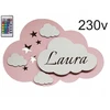 SIENINĖ LAMP 230V naktinė lempa, LED DEBESIS, debesies pavadinimas, nuotolinio valdymo pultelis COLORS spalvos