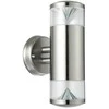 Sieninis lauko šviestuvas Charlotte IP44 Rabalux 2x9W GU10 chromo spalvos