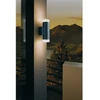 Sieninis lauko šviestuvas EGLO RIGA, IP54, GU10, 2x4,6W, 4000K, 2x400lm, juodas 7x12x22cm