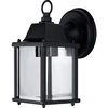 Sieninis lauko šviestuvas SPECTOR LIGHT 17303S, 1xE27, max 60W, juodos sp., 12 x 20 x 41cm