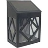 Sieninis lauko šviestuvas su saulės baterija IP44 3000K H11.4cm juodas