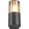 Sieninis lauko šviestuvas TRIO HOOSIC, IP44 1xE27 juodas 17,5x8,5x11,8cm