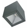 Sieninis LED lauko šviestuvas CUBE, įkraunamas saulės energija, 0.9 W