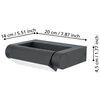 Sieninis LED lauko šviestuvas EGLO BRIANZA, IP44, 4,8W 550lm, 3000K, juodos sp 5,5x15x21cm