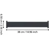 Sieninis LED lauko šviestuvas EGLO NEVIANO, IP65 3000K 2x3,7W 1200lm, juodos sp 38x6,5x5cm