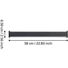 Sieninis LED lauko šviestuvas EGLO NEVIANO, IP65 3000K 2x7W 2100lm, juodos sp 58x6,5x5cm