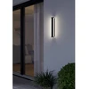 Sieninis LED lauko šviestuvas EGLO NEVIANO, IP65 3000K 2x3,7W 1200lm, juodos sp 38x6,5x5cm
