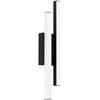 Sieninis LED lauko šviestuvas EGLO SERRICELLA, IP55, 2x4,5W, 3000K, 1100lm, juodos sp.,10x6xh49,5 cm