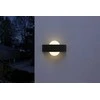 10,5W LED sieninis lauko šviestuvas ENDURA STYLE, tamsiai pilkas, 3000K, IP44