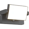 Sieninis LED lauko šviestuvas PHILIPS Bustan, IP44,9W, 4000K, 1000lm, su jud.,davikliu, antracito sp