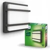 Sieninis LED lauko šviestuvas PHILIPS PETRONIA, IP44, 4000K, 12W, 1200lm, antracito sp.