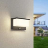 DELIGHT 13W LED sieninis fasado šviestuvas NESTOS, antracito sp., 3000K, su judesio davikliu, IP54