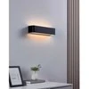 Sieninis šviestuvas Sieninis LED šviestuvas EGLO SANIA 4, 12 W, 1400 lm, 3000 K, juodos sp, 36,5 x 8 x 9 cm