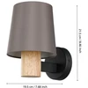 Sieninis šviestuvas EGLO EDALE, E27, 1x40W, plienas/medis, 17x19,5x24, juodos/kapučino sp.