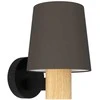 Sieninis šviestuvas EGLO EDALE, E27, 1x40W, plienas/medis, 17x19,5x24, juodos/kapučino sp.