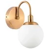 Sieninis šviestuvas G. LUX Ball, 1 x E27, žalvario spalvos