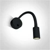 Bikuvalt 3W LED sieninis šviestuvas- skaitymo lempa, juodas, 3000K, 65738A/B/W
