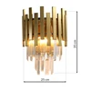 Sieninis šviestuvas MILAGRO Aspen Gold, 2 x E14, max 40W, auksinės sp., 25 x 35 cm