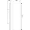 Sieninis šviestuvas Sieninis LED šviestuvas GLOBO Siegfried, 8W, 3000K, 240lm, juodos sp., 22,5 x 8 cm