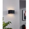 Sieninis šviestuvas Sieninis LED šviestuvas EGLO SANIA 4, 6 W, 670 lm, 3000 K, juodos sp, 13 x 8 x 9 cm