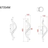 Sieninis šviestuvas Sieninis LED šviestuvas GLOBO WATKINS, 12,5W, 3000K, 1380lm, 10 x 46,5 x 13 cm