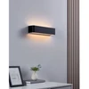Sieninis šviestuvas Sieninis LED šviestuvas EGLO SANIA 4, 12 W, 1400 lm, 3000 K, juodos sp, 36,5 x 8 x 9 cm