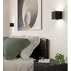Sieninis šviestuvas Sieninis LED šviestuvas EGLO VALMONTONE, 2 x 3 W, 400 lm, 3000K, juodos sp, 10x10x10cm