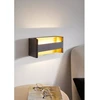 Sieninis šviestuvas Sieninis LED šviestuvas EGLO FELONICHE, 10W, 1300lm, 3000K, juodos/aukso sp., 8x10,5x23