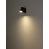 Sieninis šviestuvas Taškinis šviestuvas GLOBO KAYDEN, 1xGU10 max 1x25W metalas/medis juodos sp 8x10x12,5cm