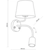 Sieninis šviestuvas TK LIGHTING MAJA , 1 x E27 max 60W, 1 x GU10 max 10W