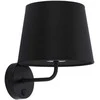 Sieninis šviestuvas TK LIGHTING MAJA Juodas, 1 x E27, max 15W