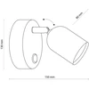 Sieninis šviestuvas TK LIGHTING TOP Baltas, 1xGU10 , LED max 10W