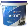 Sienų dažai ESKARO AKRIT 7, šilko matiniai, baltos sp., A bazė, 2,85 l