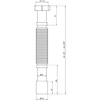 Sifonas ANI G 106, gofruotas, 1 1/2', 40-50
