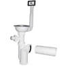 Plastbrno Sifonas virtuvės kriauklei 115 1/2X50mm su išbėgimu ir perpildymu