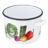 Silesia Atsarginis puodas didelis emaliuotas puodas Silezijos baltas Daržovės 24 cm 7,5 l