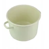 Silesia Emalia Emaliuotas puodas 5,5l 24cm, 3 sluoksnių emalė, tradicinis, kreminis