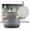 Silesia Emalia KIETAUS KETAS, EMALIUOTAS SAUGUS PUODAS, 2 IN 1, 26,5 CM, INDUKCINĖ, DUJOS