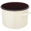 Altom Design Silesia Emaliuotas puodas 7,5 l skersmuo 24 cm aukštis 17 cm kreminis/tamsus centras 7818