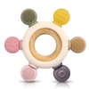 SILICONE TEETHER SENSORY BPA BE GĖLIŲ RAMINANČIOS dantenos