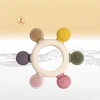 SILICONE TEETHER SENSORY BPA BE GĖLIŲ RAMINANČIOS dantenos