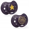 Silikoniniai dinaminiai čiulptukai Lovi Stardust, Violet, 3-6 mėn., 2 vnt.